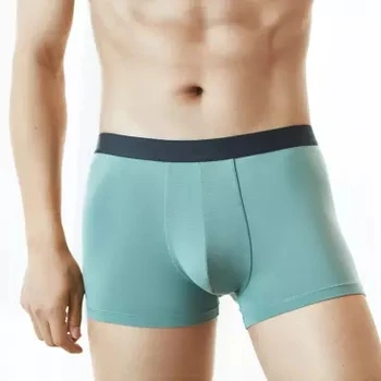 UREVO Modal ropa interior para Hombres 3pcs calzoncillos Boxer macho de pantalones Cortos de la ropa interior Transpirable Cómodo