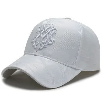 Unisex informal Gorra de Béisbol de los Deportes de complemento de la Gorra Blanca bordado de algodón suave de Verano Streetwear Sombrero Gorras para Hombre Trucker Hat