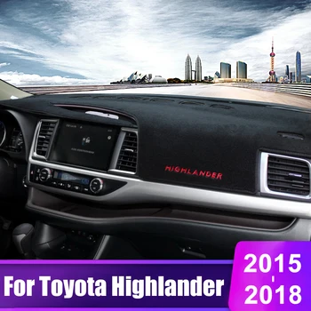 O Toyota Highlander XU50 2016 2017 2018 Salpicadero del Coche Cubierta de Esteras Pad Instrumento de la Plataforma de Escritorio, Accesorios de Alfombras