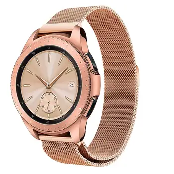 Malla de Bucle de Bucle Magnético de la Banda de Reloj de la Correa para Samsung Galaxy 42mm Reloj SM-R810 Correa de reloj Smartwatch Samsung Gear deporte S2
