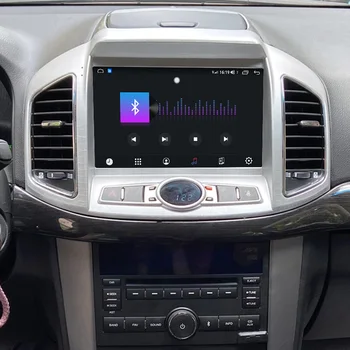 9.66 Pulgadas Táctil Android 8.1 Multimedia del Coche de GPS de la Radio de Navegación de Vídeo de Audio, Reproductor de DVD BT Sistema Para Chevrolet Captiva 2011-2017