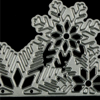 Copo de nieve en Forma de Troquel de Corte de Metal Estampado de la Plantilla para el BRICOLAJE Scrapbooking Tarjetas de Papel en 3D Álbum de Fotos de la Decoración de la Herramienta
