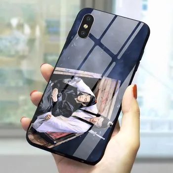 La Indómita Wang Yibo Xiao Zhang caja del Teléfono para el iPhone X 6 6S XR Xs Max 8 Plus 7 5S 5 SE de Vidrio Templado