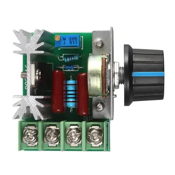 1Pc 220V 2000W Controlador de Velocidad SCR Regulador de Voltaje Regulación de Dimmers Termostato Electrónico Molde Módulo Regulador de Voltaje
