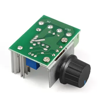 1Pc 220V 2000W Controlador de Velocidad SCR Regulador de Voltaje Regulación de Dimmers Termostato Electrónico Molde Módulo Regulador de Voltaje
