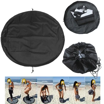 El surf traje de cambio de bolsa cambiador de ropa de almacenamiento de bolsa de pañales de la estera impermeable de la bolsa de accesorios de deportes acuáticos