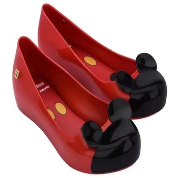 2021 Nuevo estilo Melissa Jalea zapatos Niñas de moda gato oído de la princesa de verano sandalia poco grande de Playa para niños Zapatos de Fiesta zapatos HMI036