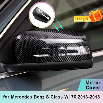 Para Mercedes Benz Clase a W176 2013 2016 2017 2018 diseño de Fibra de Carbono Espejo Retrovisor Coche Cubierta de Tapas