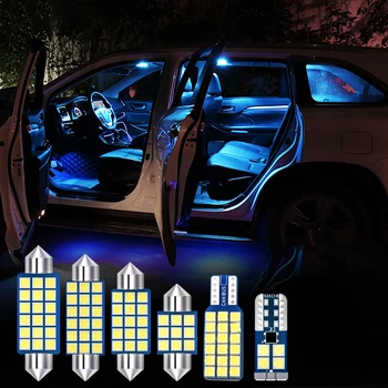 4pcs Libre de Errores Bombillas LED Interior del Coche Kit de Iluminación Blanca de la Lámpara de Lectura Para el Subaru XV Forester SJ 2013 2016 2017 2018