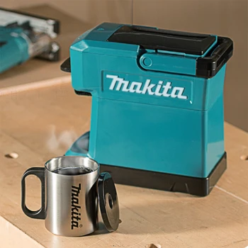 Japón Makita Inalámbrico, cafetera DCM501 Recargable máquina de café 18V al aire libre Fácil de llevar de Trabajo de la máquina de café de 12V 250ml