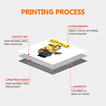 Camiseta De La Máquina De Impresión Punehod Dtg Impresora De Tamaño A3 Totalmente Automática Con Gratis La Camiseta De La Luminaria Y 5*100 Ml De Tintas