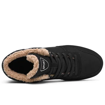 Cómodo Mujeres De Invierno, Sneakers Antideslizante Botas De Nieve Super Caliente Hembra Pie Calzado De Encaje Hasta Las Señoras De Jogging, Instructores De Fitness