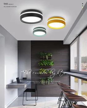 Pasillo de luces led, sencillas, modernas y creativas de la personalidad de la lámpara de techo de macarons armario de la lámpara led de porche, balcón lámparas