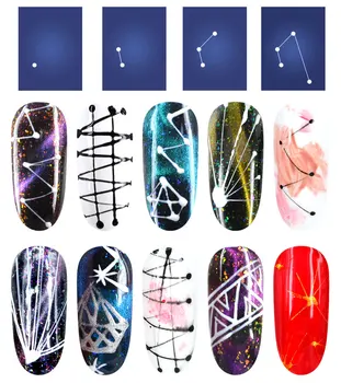 CANNI 3D Araña la Pintura de Gel de 6 Colores de Uñas de Manicura, Salón de Arte VENALISA 8ml Diseño de Esmalte de Alambre de Dibujo de LED UV de las Pinturas de Gel, Laca