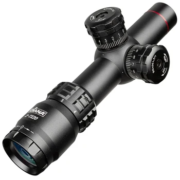 DIANA 2-7X20 Tácticas Riflescope Rápida Adquisición de objetivos de Caza Mil-dot Óptica Bolsillo de Vista, telescopio para rifle de caza