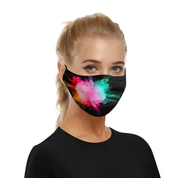 1pc de los Deportes al aire Libre Mascarillas de Polvo a Prueba de Mascarilla de Smog Lavable de la Máscara de Cara a Proteger Masque Ciclismo Máscaras de Algodón de Impresión Mascarilla