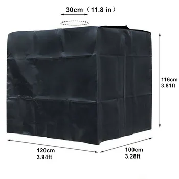 Tanque de agua de la cubierta protectora de 1000 litros IBC contenedor impermeable y cubierta a prueba de polvo protector solar paño de Oxford 210D al aire libre herramientas