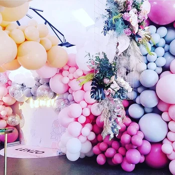 100pcs globo mayoristas 5/10pulgadas grosor de látex, globos de fiesta de la boda decoración inflable del helio del globo de la ducha del bebé de la bola