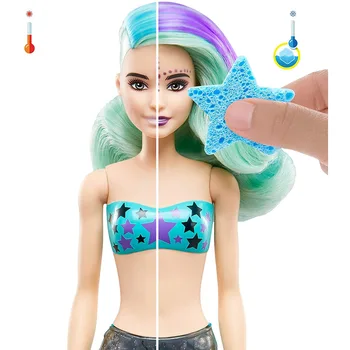 Original de la Muñeca Barbie de Color Revelan Caja de la Persiana Dreamtopia Sirena Barbie Princesa Sorpresa el Cambio de Color de Niño Niña Regalo de Cumpleaños GTP43