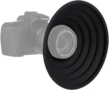 Anti-vidrio Último Objetivo de la Cámara de la Campana Anti-reflectante de Silicona Fotos de la Campana de la Reflexión-Fotos Gratis para Nikon Canon Sony de la Cámara
