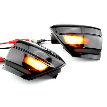 2X LED Dinámico de la Señal de Giro Luz de los espejos Laterales Secuencial Intermitente Indicador Para el Ford S-Max 07-14 Kuga C394 08-12 C-Max 11-19