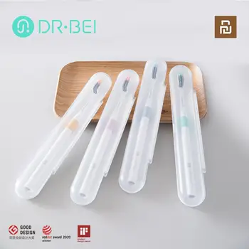 El DR. BEI Portátil Cepillos de dientes 4 Colores Opcionales Con Nano Ultra-finas Cerdas de Onda Plana Dientes de la Cabeza de Viajes al aire libre Xiaomi Youpin