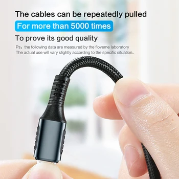 5A USB Tipo C Cable Para Huawei Mate 20 10 Pro P30 P20 Teléfono Móvil USBC de Carga Rápida USB-C Rápido Cable de Carga para el Xiaomi Redmi