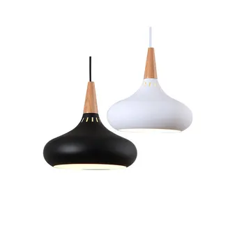 Moderno y simple LED E27 lámpara Colgante para la mejora de la casa de la entrada del dormitorio lámpara Colgante de hierro forjado de la flauta de modelado Colgante