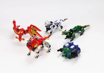 2020 Niños nuevos Juguetes Regalos 5 en 1 de la Asamblea Dinozords Transformación Ranger Megazord Robot Figuras de Acción Juguetes Regalos