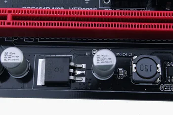 6pc 009s PCIe tarjeta Vertical PCI-E 1x a 16x Extender USB3.0 Cable SATA a 6Pin 4 pines molex de Alimentación SATA de la tarjeta vertical de ETH Dogecoin Minería