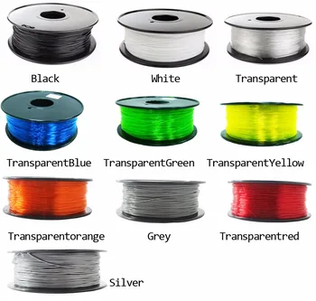 PETG de filamento 1.75 mm 1 kg/0,5 Kg con cola de buena calidad de plástico PETG de impresión 3d, filamento de alta resistencia del filamento de la impresora 3d