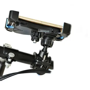 La motocicleta eléctrica soporte para teléfono smartphone GPS de teléfono de soporte scooter mango del espejo del soporte a prueba de golpes