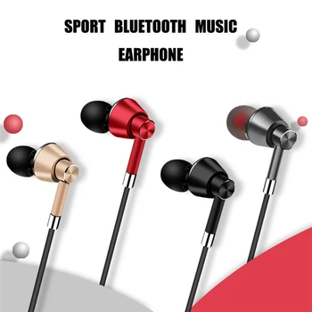 Inalámbrica Bluetooth Auriculares Magnéticos con Cancelación de Ruido Auriculares de banda para el cuello Sport 3D Stereo In-Ear con Micrófono para IOS Android