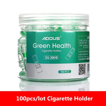 100pcs/lot bata Verde del Cigarrillo de la Salud Titular el Alquitrán del Tabaco Puntas con Filtro de Filtración Abandonado Boquilla Accesorios de Fumar