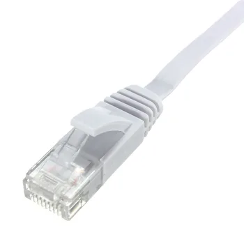 50 Pies(15 Metros) Plano Duradero Cat 6 Cable de Ethernet RJ45 de la Red de Ordenador que se Utiliza para la Conexión de Red, el Cableado de la Ingeniería
