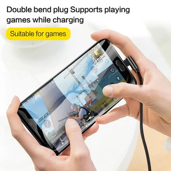 SmartDevil Cable Micro USB de 90 Grados Microusb Android de Carga Rápida de L cable de datos Cargador Adaptador Para Xiaomi Samsung Tablet Cables