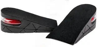 2-Capa de 5 CM Ajustable en Altura Ergonómica Aumento de la Plantilla de Cojín de Aire Invisible Ascensor Pastillas de soles para los hombres zapatos de las mujeres
