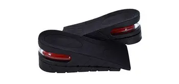 2-Capa de 5 CM Ajustable en Altura Ergonómica Aumento de la Plantilla de Cojín de Aire Invisible Ascensor Pastillas de soles para los hombres zapatos de las mujeres