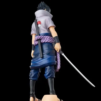 28cm Anime Naruto Figura Sasuke PVC de Acción de la Decoración de la Colección de Uchiha Sasuke Estatuilla de Juguetes Modelo de una Estatuilla de Juguete Decoración para el Hogar