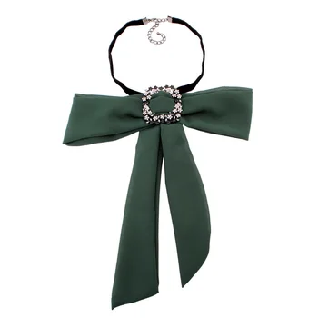 Florosy Hilo de Tela Colgante de Cristal de la Flor de Encanto Gargantilla para las Mujeres Collar de Cuerda Negra de la Cadena de Declaración de Nuevo Collar