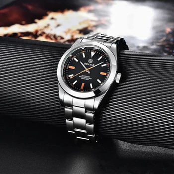 2020 Nuevas BENYAR de la Moda del Reloj de los hombres Superiores de la Marca de Lujo Mecánico Automático de los Hombres de los Relojes de 50M Impermeable de Negocios Casual reloj de Pulsera