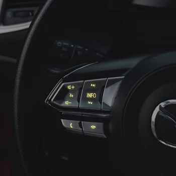 10pcs Brillante Volante de Auto Botón de la Perilla del Panel Ribete de Lentejuelas de la Cubierta de la etiqueta Engomada Para el Mazda CX-5 CX5 2017 2018 2019 Accesorios
