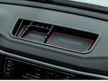 ABS Panel de la caja de almacenamiento del teléfono celular titular de Coche de caja Estilo Accesorios para el 2017 2018 2019 Volkswagen VW Atlas Teramont