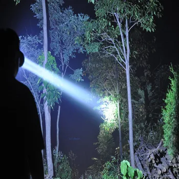 De alta Calidad Super Brillante proyector de LED Recargable Linterna de 5000 Lúmenes para la Caza