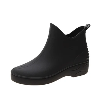 Botas de lluvia de las Mujeres Impermeables de Goma Calzado antideslizante Zapatos de Agua de Amas de casa Marca Comercial de Zapatos de Plataforma botas de agua Para Mujer 2020