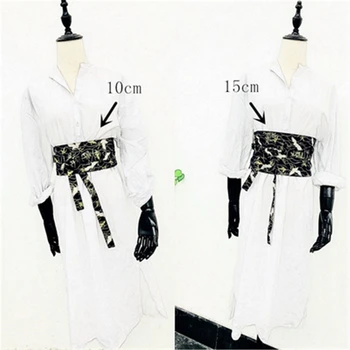 Kimono Cardigan Borla Obi Vestido para las Mujeres de la Grúa de la Correa de la Moda Japonesa Traje de Geisha Tradicional Streetwear Clásico de la ropa de dormir