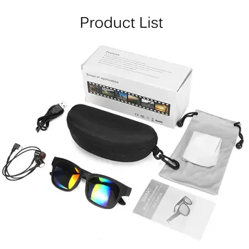 3IN1 bluetooth 5.0 Inteligente de los Deportes de Auriculares Gafas de sol Inalámbrica de Audio Estéreo de Gafas de sol IPX7 Auriculares Auriculares Altavoces con micrófono
