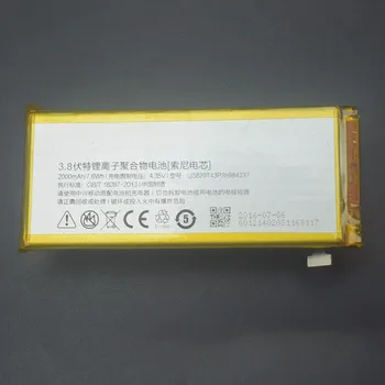 ZTE Nubia Z5S mini Batería de Alta Calidad de 2000MAH Li-ion de la Batería Li3820T43P3h984237 Para Nubia Z5S mini NX403A