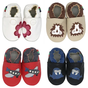 Carozoo Bebé Zapatos Niño, Zapatillas de Cuero Suave Niños del Bebé de Primera Caminantes Chica de los Zapatos de los Niños Zapatos