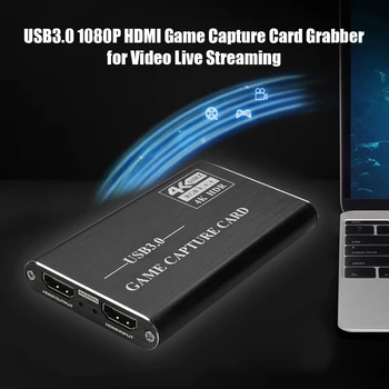 ALLYSEED 4K HDMI USB3.0 Captura de Vídeo Dongle HD Video Grabber Dongle Juego de la Tarjeta de Captura para la Transmisión en Vivo de Grabación de la Difusión